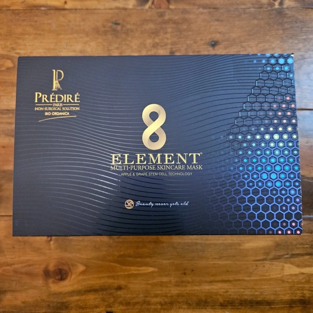 Predire Paris 8 Element LED Light Therapy Face & Neck Skincare Mask New
